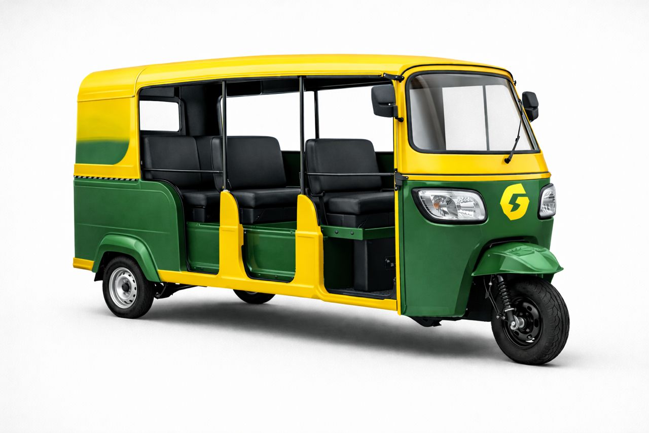 GlideGo electric double row tricycle